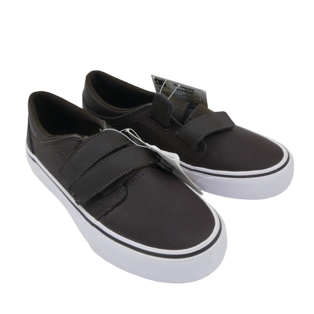 DC Unisex-Child Youth US 3 Y Trase V Shoes - Brown / White ADBS300292 NWOB